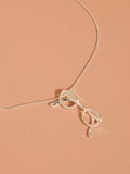 Russet Silver Vintage Eyeglasses Necklace