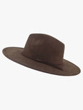 Atlas Faux Suede Fedora – Braided Band Hat