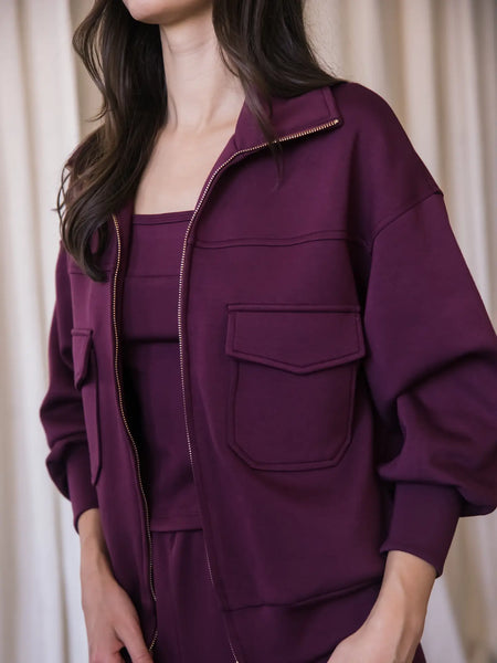 Fall 2025 Pierre Scuba Modal Zippered Pocket Shacket