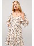 Kentucky Horse Smocked Ruffle Dress