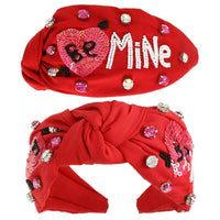 Valentines Day Top Knotted Embellished Headband