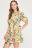 Garden Party Cotton Mini Dress