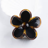 Cartoon Flower Claw Clip (Tortoiseshell Border)