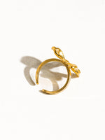 Waverly 18K Non-Tarnish Bow Adjustable Ring