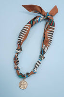 Handcrafted Scarf Interchangeable Charm Necklace