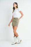 Micro Clean Hem Skirt