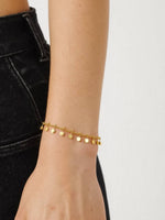 Kaylani 18K Non-Tarnish Classic Round Charm Bracelet