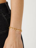 Kaylani 18K Non-Tarnish Classic Round Charm Bracelet