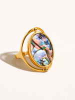 Violette 18K Gold Double-Sided Shell Ring