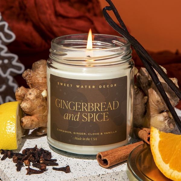 Gingerbread and Spice 9 oz Soy Candle