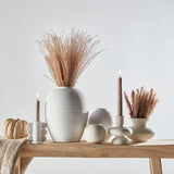 White Minimalist Taper Candle Holder