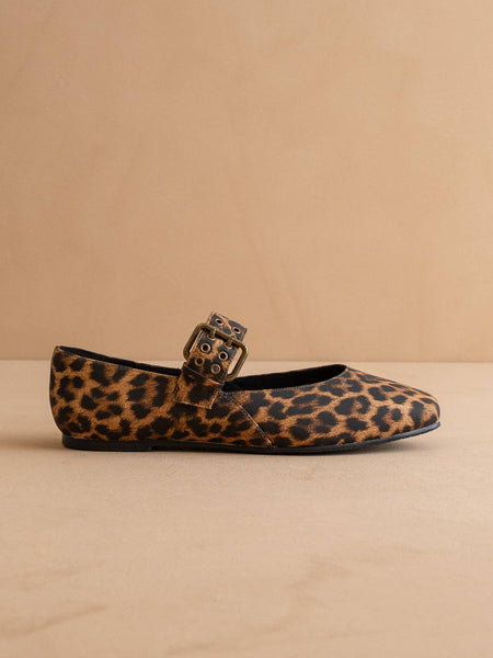 The Soho | Leopard Ballet Flat with Buckle