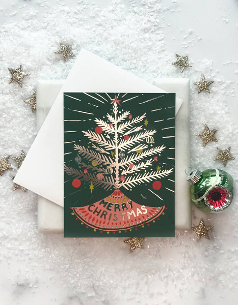 Aluminum Tree Greeting Card