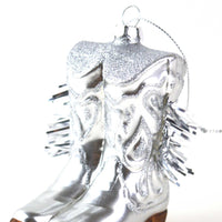 Cowboy Boot Boxed Glass Ornament