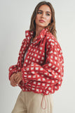 Raspberry Fuzzy Sherpa Fleece