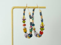 Jill Jewel Beaded Hoops