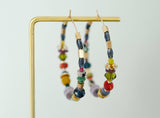 Jill Jewel Beaded Hoops