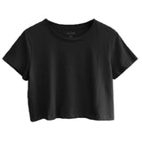 Premium cotton cropped tees