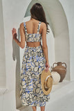 Tercy Floral Steff Open Back Midi Dress