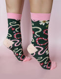Snakes 100% Cotton Women's Crew Socks