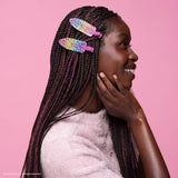 Lisa Frank x Kitsch XL Creaseless Clips in Rainbow Leopard