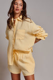 Larissa Butter Resort Button-Up Set