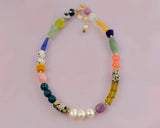 Sabino Multi Colored Colored Pearl Beaded Necklace
