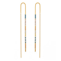 Miyuki Seed Bead Threader Earrings