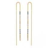 Miyuki Seed Bead Threader Earrings
