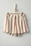 Striped Boho Linen Shorts & Vest Set