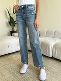 Judy Blue High Waist Distressed Straight Jeans (Website Exclusive)