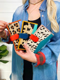Mara Small Leather Wallet | Large Leopard Print