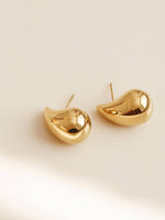 Colette 18K Gold Non-Tarnish Large Huggie Droplet Earring