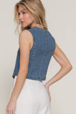Essential Stretch Denim Vest