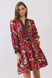 Alanis Mixed Floral Mini Dress