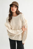 Fringe Cable Sweater