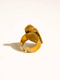 Sonora 18K Gold Non-Tarnish Hammered Statement Ring