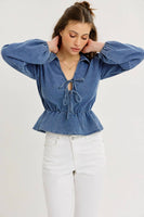 Becky Denim Top