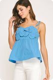 Rosie Flower Poplin Top