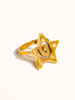 Lilia 18K Gold Non-Tarnish Star Ring