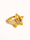 Lilia 18K Gold Non-Tarnish Star Ring