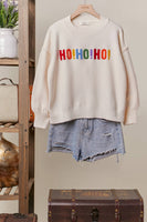 Christmas Lettering Sweater (Cream)