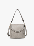 Lorelei Double Zip Crossbody | Whipstitch Trim