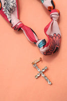 Handcrafted Scarf Interchangeable Charm Necklace