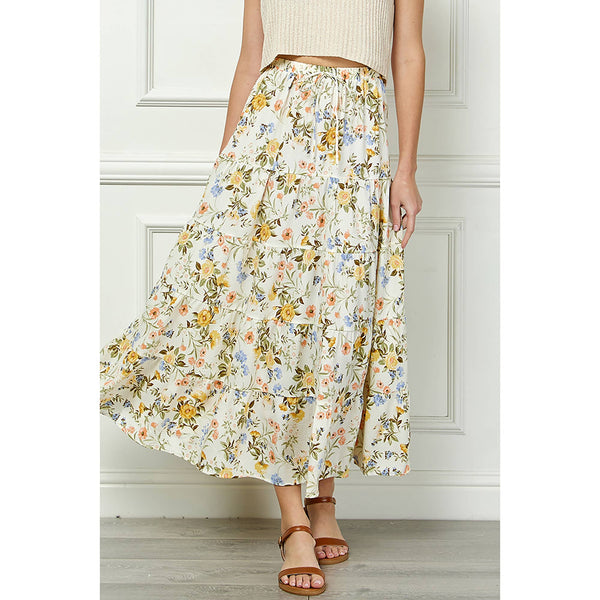 Garden Floral Maxi Skirt