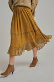 Jasper Midi Skirt (Gold or Olive)