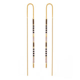 Miyuki Seed Bead Threader Earrings