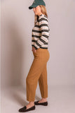 Ramie Cropped Trousers (Four Colors)