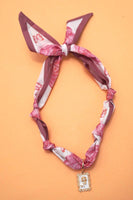 Handcrafted Scarf Interchangeable Charm Necklace