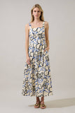 Tercy Floral Steff Open Back Midi Dress